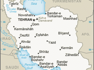 Karte von  Iran