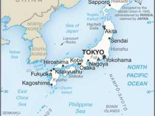 Karte von  Japan