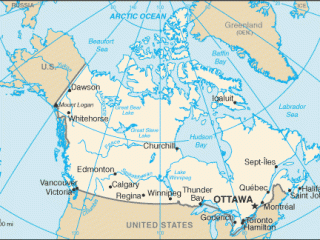 Karte von  Kanada