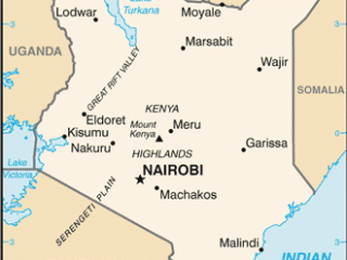 Karte von  Kenia