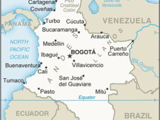 Karte von  Kolumbien