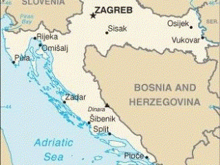 Karte von  Kroatien
