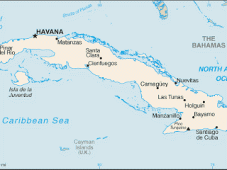 Karte von  Kuba