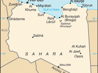 Karte von  Libyen