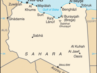 Karte von Libyen