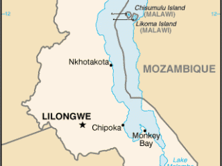 Karte von  Malawi