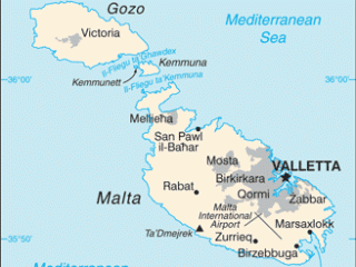 Karte von Malta