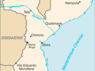 Karte von  Mosambik