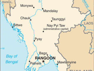 Karte von  Myanmar