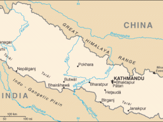 Karte von Nepal
