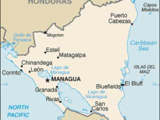Karte von  Nicaragua
