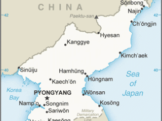 Karte von  Nordkorea