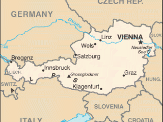 Karte von  Österreich
