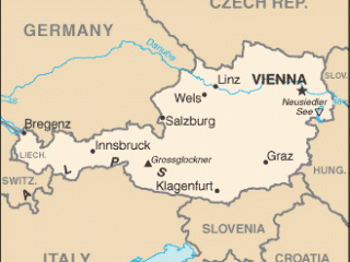 Karte von Österreich