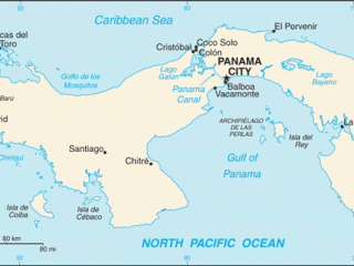 Karte von  Panama