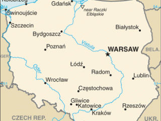 Karte von  Polen
