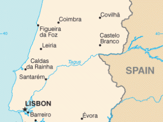 Karte von Portugal