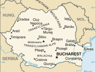 Karte von  Rumänien