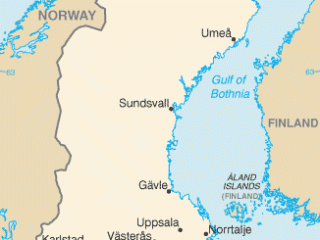 Karte von  Schweden