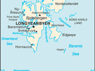 Karte von  Spitzbergen