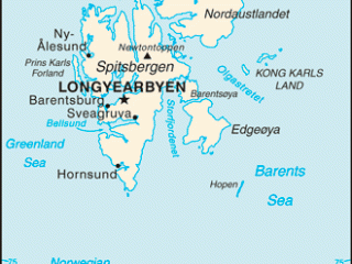 Karte von Spitzbergen