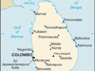 Karte von  Sri Lanka