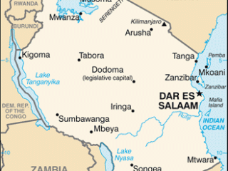 Karte von  Tansania
