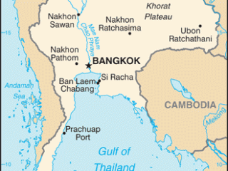 Karte von  Thailand