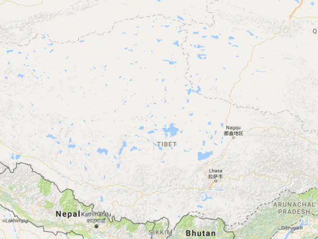 Karte von  Tibet
