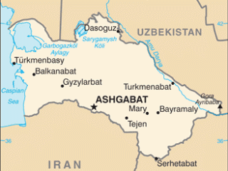 Karte von  Turkmenistan
