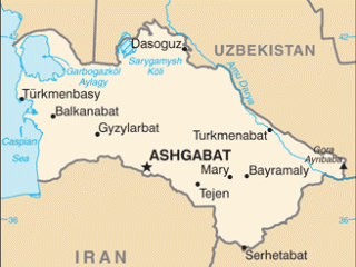Karte von Turkmenistan