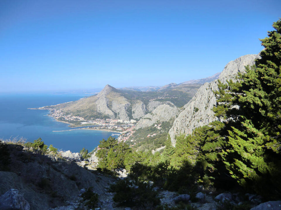 Blick auf die kroatische Küste