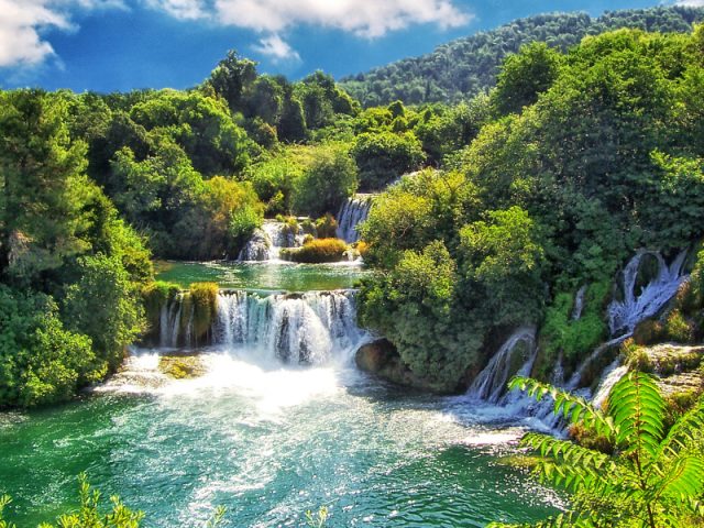 Wasserfall im Krka Nationalpark