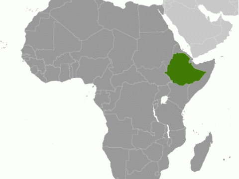 Geographische Lage von  Äthiopien