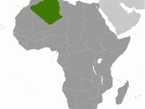 Geographische Lage von  Algerien