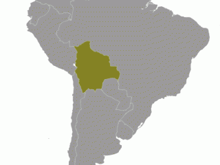 Geographische Lage von  Bolivien