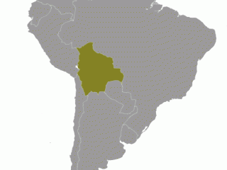 Geographische Lage von Bolivien