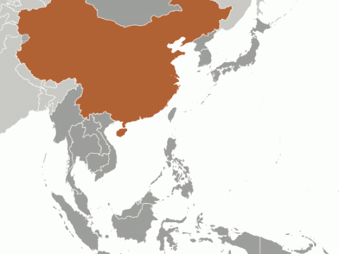 Geographische Lage von  China