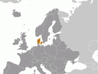 Geographische Lage von Dänemark