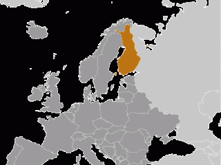 Geographische Lage von  Finnland