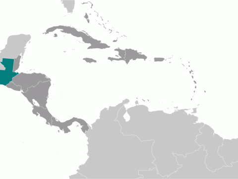 Geographische Lage von  Guatemala