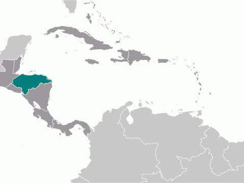 Geographische Lage von  Honduras