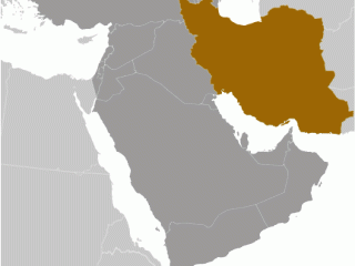 Geographische Lage von  Iran