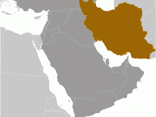 Geographische Lage von Iran