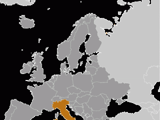 Geographische Lage von  Italien