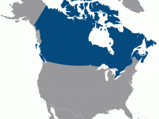 Geographische Lage von  Kanada