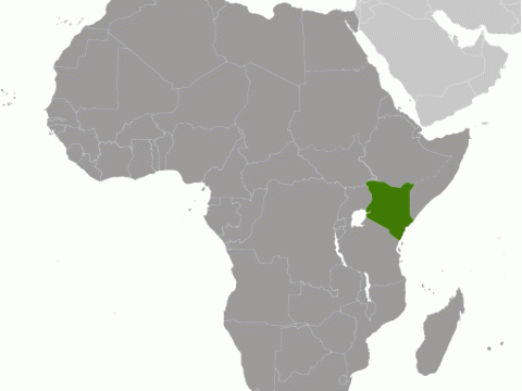 Geographische Lage von  Kenia