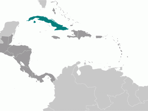 Geographische Lage von Kuba