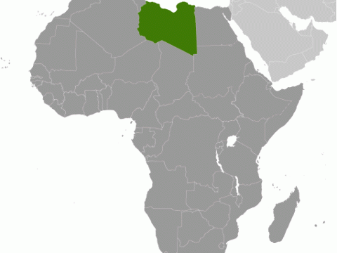 Geographische Lage von  Libyen
