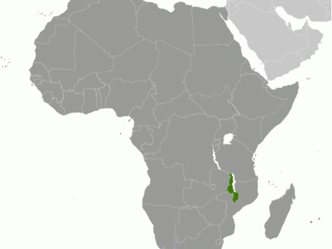 Geographische Lage von  Malawi